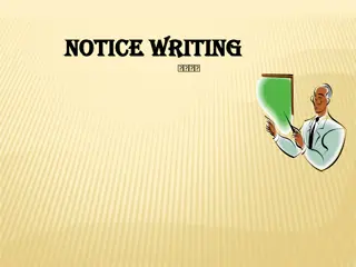 Guidelines for Writing Effective Notices