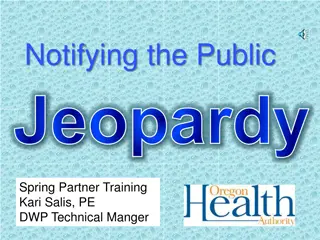 Public Jeopardy Spring Partner Training Overview