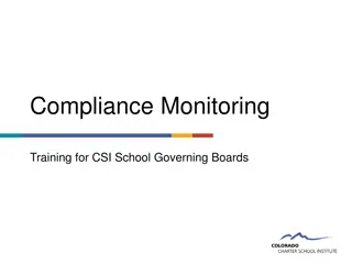 Compliance Monitoring Training for CSI School Governing Boards