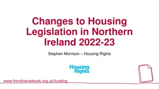 Changes to Housing Legislation in Northern Ireland 2022-23 Summary