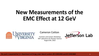 New Measurements of the EMC Effect at 12 GeV - Frontiers and Careers Workshop