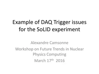 DAQ Trigger Issues in SoLID Experiment