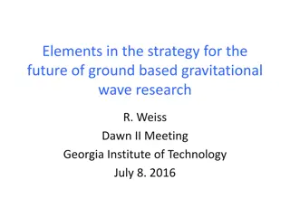 Future of Ground-Based Gravitational Wave Research Strategy