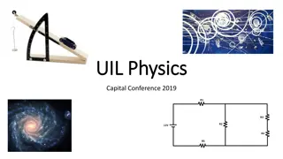 UIL Physics Capital Conference 2019 Topics & Questions Overview