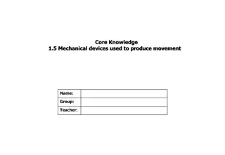 Mechanical Devices for Movement