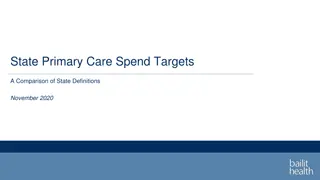 State Primary Care Spend Targets Comparison