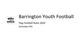 Barrington Youth Football Flag Football Rules 2024 Gameday FAQ