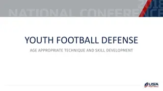 Youth Football Defense Technique and Skill Development