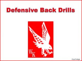 Defensive Back Drills and Techniques for Skill Development