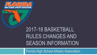 Florida High School Basketball 2017-2018 Rules Changes and Season Information