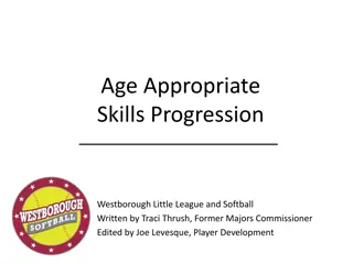 Age Appropriate Skills Progression in Westborough Little League and Softball