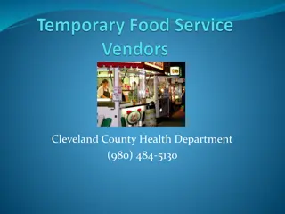 Guidelines for Temporary Food Events in Cleveland County Health Department