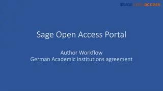 Streamlined Workflow for Open Access Publications in Academic Institutions