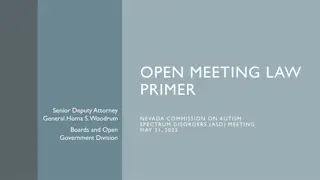 Nevada Open Meeting Law and Penalties