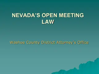 Nevada's Open Meeting Law (OML) in Washoe County