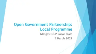 Open Government Partnership: Local Programme in Glasgow