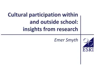 Insights into Cultural Participation in School and Beyond