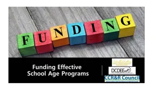 Effective Strategies for School Age Program Funding