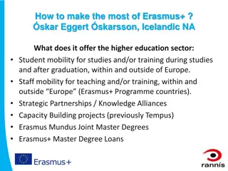 Making the Most of Erasmus+: Opportunities for Higher Education Sector