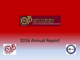 Owensboro Fire Department 2016 Annual Report