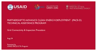 Partnership to Advance Clean Energy Deployment (PACE-D) Technical Assistance Program Grid Connectivity & Inspection Procedure