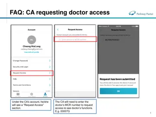 FAQs for Doctor and Clinical Assistant (CA) Account Access Management