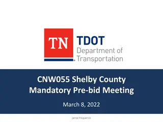 Shelby County Mandatory Pre-bid Meeting Presentation