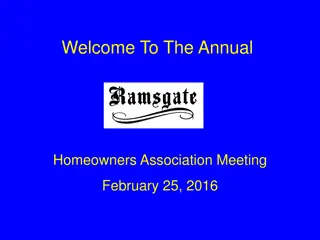 Ramsgate Homeowners Association Annual Meeting Overview