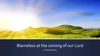 Insights on 1 Thessalonians: Living Blameless and Godly