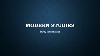 Effective Study Tips for Higher Modern Studies Examination