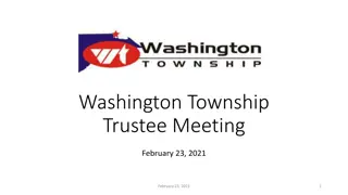 Washington Township Trustee Meeting Highlights - February 23, 2021