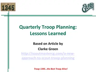 Innovative Troop Planning Strategies for Scout Troop 1345