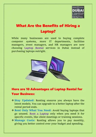 What Are the Benefits of Hiring a Laptop?