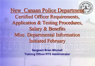 New Canaan Police Department Certified Officer Requirements & Application Process