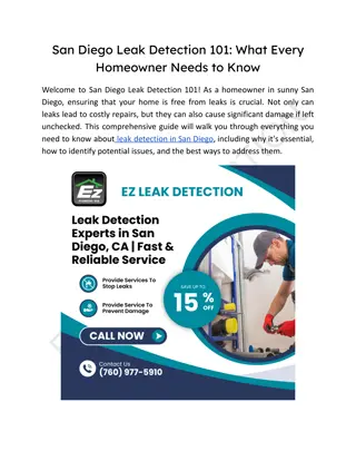 San Diego Leak Detection 101: Essential Tips for Homeowners