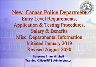 New Canaan Police Department Entry Level Requirements & Application Process