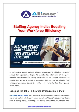 Staffing Agency India Boosting Your Workforce Efficiency