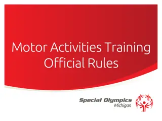 Motor Activities Training Program Official Rules and Guidelines