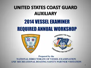 United States Coast Guard Auxiliary 2014 Vessel Examiner Workshop