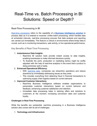 Real-Time vs. Batch Processing in BI Solutions_ Speed or Depth_