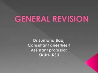 Anesthesiology Lecture Series: Comprehensive Overview by Dr. Jumana Baaj