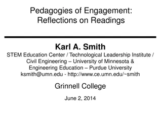 Innovations in Engineering Education: Reflections on Pedagogies of Engagement by Karl A. Smith