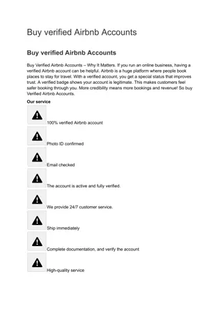 7 Best site to  Buy verified Airbnb Accounts