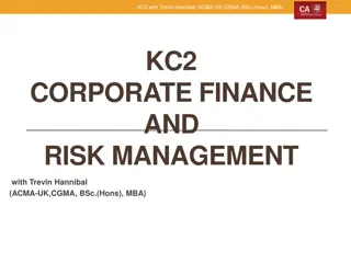 Corporate Finance and Risk Management with Trevin Hannibal