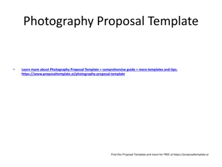 Comprehensive Photography Proposal Template and Guide to Success