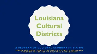 Louisiana Cultural Districts: Engaging Communities in Cultural Development