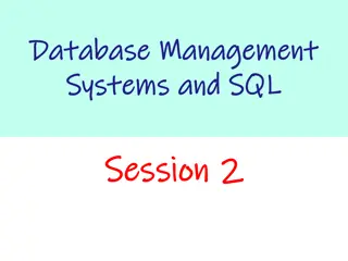 Database Management Systems and Keys in SQL