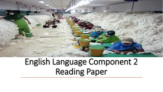 Insights on Cotton Mills and Workers' Conditions in English Language Component 2 Reading Paper