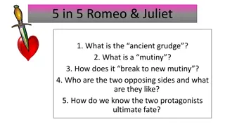 Exploring Themes in Romeo & Juliet: Grudges, Mutiny, and Love