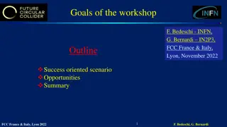 Overview of FCC Workshop Goals and Timeline